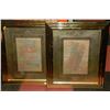 Image 1 : PAIR OF FRAMED BRASS PICTURES