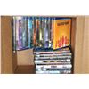 Image 1 : BOX WITH DVD'S AND BLU-RAYS MOVIES 22 TOTAL