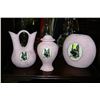 Image 1 : 3PC GERMAN SHEPHERD VASE & URN SET