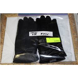 2 PACK OF LADIES LEATHER GLOVES