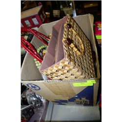 BOX WITH PURSES,SCARF,GLOVES AND MORE