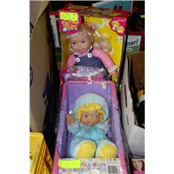 LOT OF 2 INCL. MY LVELY BABY WITH BASKET & TICKLE