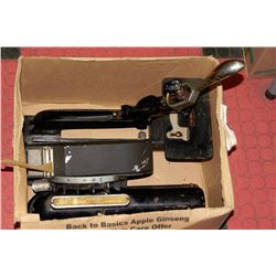 LOT OF 3 VINTAGE AND ANTIQUE STAPLER,TAPE