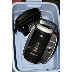 BIN WITH BOSCH TASSIMO & MINI GEORGE FOREMAN GRILL