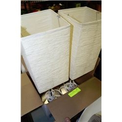 PAIR OF PAPER SHADE LAMPS