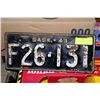 Image 1 : 1943 SASK LICENSE PLATE