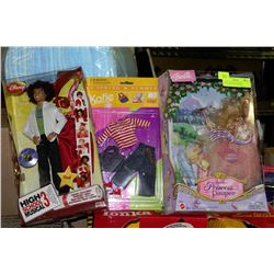 LOT OF 3 NEW DOLLS AND ACCESSORIES INCL BARBIE