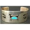 Image 1 : Overlay Bracelet With Turquoise Inlay