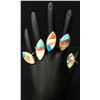 Image 1 : Vintage Navajo Inlay Ring Group