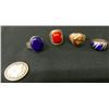 Image 2 : Group of 4 Sterling Rings