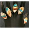 Image 4 : Vintage Navajo Inlay Ring Group