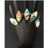 Image 1 : Vintage Navajo Inlay Ring Group