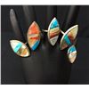 Image 3 : Vintage Navajo Inlay Ring Group
