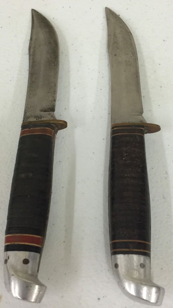 Pair of Vintage Western Brand Knives