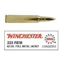 10 BOXES Winchester USA223R3 USA 223 Remington FMJ 62 GR (200 ROUNDS) .020892213135