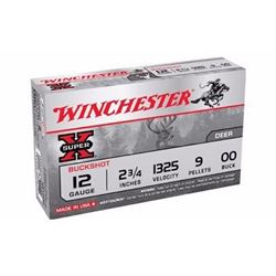 20 BOXES Win XB1200 Super X Buckshot 12 ga 2.75" 9 Pellets 00 Buck Shot (100 ROUNDS) .020892007079