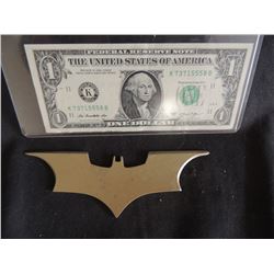 BATMAN THE DARK KNIGHT SCREEN USED HERO METAL BATARANG 2