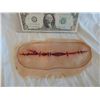 Image 1 : SEED OF CHUCKY PRODUCTION MADE SILICONE LEG SCAR WITH STITCHING