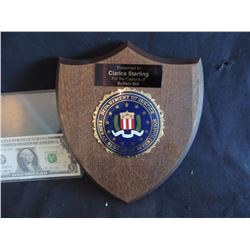 HANNIBAL CLARICE STARLING FBI AWARD FOR CATCHING BUFFALO BILL