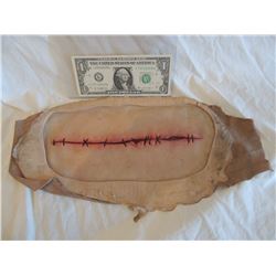 SEED OF CHUCKY PRODUCTION MADE SILICONE TORSO SCAR WITH STITCHING