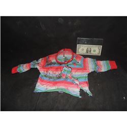 SEED OF CHUCKY SCREEN USED BLOODY PUPPET SWEATER FROM AXE HIT SHOT