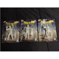 FRANKENSTEIN THE MUMMY WOLFMAN GLOW IN THE DARK FIGURES