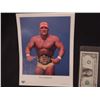 Image 1 : HULK HOGAN VINTAGE HAND SIGNED WWF PROMO PHOTO