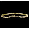 Image 2 : 4.00ctw Diamond Tennis Bracelet - 14KT Yellow Gold