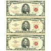 Image 1 : 1963 $5 Red Seal Bill Lot of 3