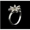 Image 5 : 14KT White Gold .42ct Diamond Starfish Ring