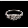 Image 1 : 0.79ctw Diamond Ring - 14KT White Gold