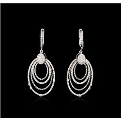 14KT White Gold 1.30ctw Diamond Earrings