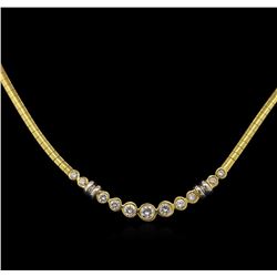 1.21ctw Diamond Necklace - 14KT Yellow Gold