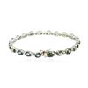 Image 2 : 14KT White Gold 14.08ctw Multi Color Sapphire and Diamond Bracelet