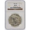 Image 1 : 1924 NGC MS63 Peace Silver Dollar