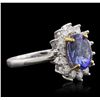 Image 4 : 14KT Two-Tone Gold 2.51ct Tanzanite and Diamond Ring