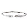 Image 3 : 14KT White Gold 1.32ctw Diamond Bangle Bracelet