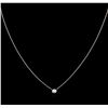 Image 2 : 0.09ct Diamond Necklace - 14KT White Gold
