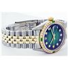 Image 6 : Rolex Two Tone Diamond and Emerald DateJust Men's Watch
