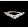 Image 2 : 14KT White Gold 0.20ctw Diamond Ring