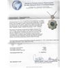 Image 4 : 23.38ct Blue Star Sapphire and Diamond Pendant With Chain - 14KT White Gold