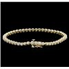Image 2 : 14KT Yellow Gold 2.00ctw Diamond Tennis Bracelet