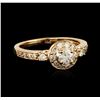 Image 1 : 14KT Rose Gold 0.69ctw Diamond Ring