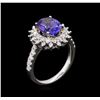 Image 5 : 14KT White and Yellow Gold 2.83ct Tanzanite and Diamond Ring