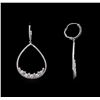 Image 2 : 1.86ctw Diamond Earrings - 14KT White Gold