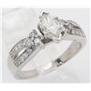 Image 4 : 1.01ctw Diamond Ring - 14KT White Gold