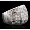 Image 1 : 18KT White Gold 4.65ctw Diamond Ring