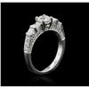 Image 3 : 18KT White Gold 1.21ctw Diamond Ring