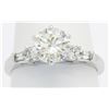 Image 1 : EGL USA Certified 1.50ctw Diamond Ring - 14KT White Gold