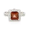 Image 2 : 14KT White Gold 2.12ct Tourmaline and Diamond Ring